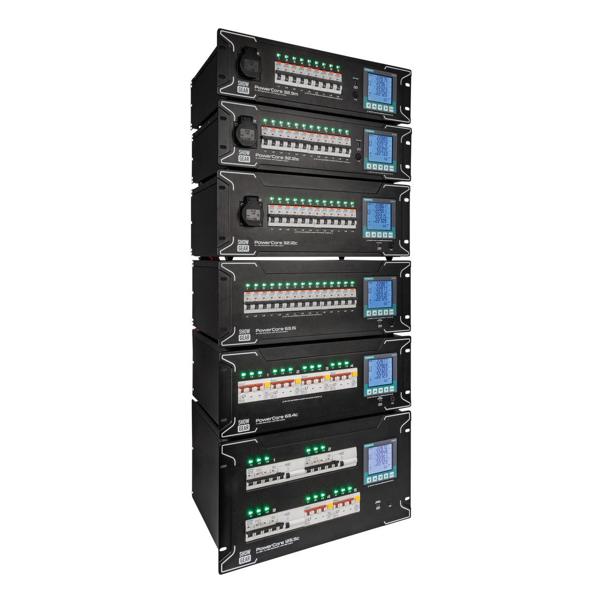 Showgear PowerCore 32.12c 1 + 11x CEE 16A Showgear PowerCore 32.12c 1 + 11x CEE 16A