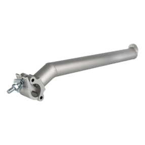 Showgear haakse arm coupler – kort, WLL 50 kg, voor Ø50 mm truss, zilver Showgear haakse arm coupler – kort, WLL 50 kg, voor Ø50 mm truss, zilver