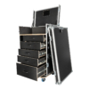 Showgear Drawer Case 2 ladekast flightcase – 5 lades, 2 werkbladen