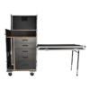 Showgear Drawer Case 2 ladekast flightcase – 5 lades, 2 werkbladen