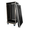Showgear Storage Case 1 flightcase met 5 verwijderbare kratten, zwart