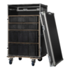 Showgear Storage Case 2 flightcase met 4 kratten en 2 werkbladen, zwart Showgear Storage Case 2 flightcase met 4 kratten en 2 werkbladen, zwart