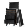 Showgear Storage Case 2 flightcase met 4 kratten en 2 werkbladen, zwart