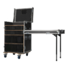 Showgear Storage Case 2 flightcase met 4 kratten en 2 werkbladen, zwart
