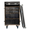 Showgear Storage Case 2 flightcase met 4 kratten en 2 werkbladen, zwart