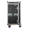 Showgear Storage Case 2 flightcase met 4 kratten en 2 werkbladen, zwart