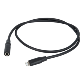 DAP FL104 verloopkabel Lightning naar 3,5 mm stereo mini-jack female, 0,75 m, zwart