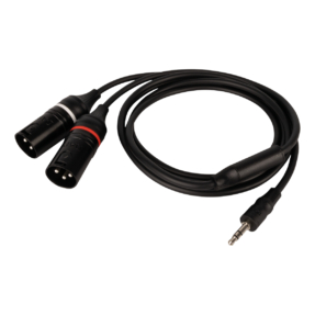 DAP FL120 verloopkabel stereo mini-jack naar 2× XLR male 3‑polig, 1,5 m DAP FL120 verloopkabel stereo mini-jack naar 2× XLR male 3‑polig, 1,5 m