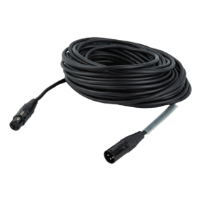 DAP FLR01 XLR M/F mic/line kabel Rean RC3, 20 m, zwart, verzilverd DAP FLR01 XLR M/F mic/line kabel Rean RC3, 20 m, zwart, verzilverd