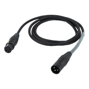 DAP FLR01 microfoonkabel XLR male 3‑polig naar XLR female 3‑polig, Rean RC3, 0,75 m, zwart DAP FLR01 microfoonkabel XLR male 3‑polig naar XLR female 3‑polig, Rean RC3, 0,75 m, zwart