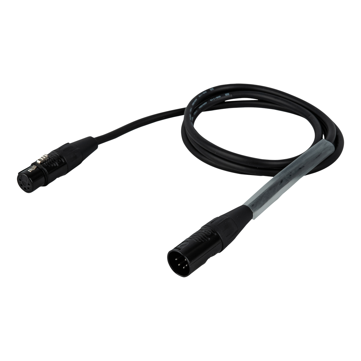 DAP FLR08 DMX-kabel XLR male 5-polig naar XLR female 5-polig, 0,75 m, zwart, verzilverd DAP FLR08 DMX-kabel XLR male 5-polig naar XLR female 5-polig, 0,75 m, zwart, verzilverd