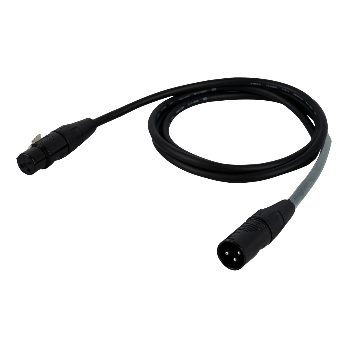 DAP FLR09 DMX-kabel XLR male 3‑polig naar XLR female 3‑polig, 0,75 m, zwart, verzilverd DAP FLR09 DMX-kabel XLR male 3‑polig naar XLR female 3‑polig, 0,75 m, zwart, verzilverd