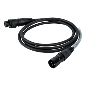 DAP FLR73 RCX3 IP65 DMX-kabel XLR male 3‑polig naar XLR female 3‑polig, 1,5 m, zwart