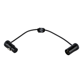 DAP FLX19 gebalanceerde XLR patchkabel XLR male 3‑polig naar XLR female 3‑polig, 0,30 m
