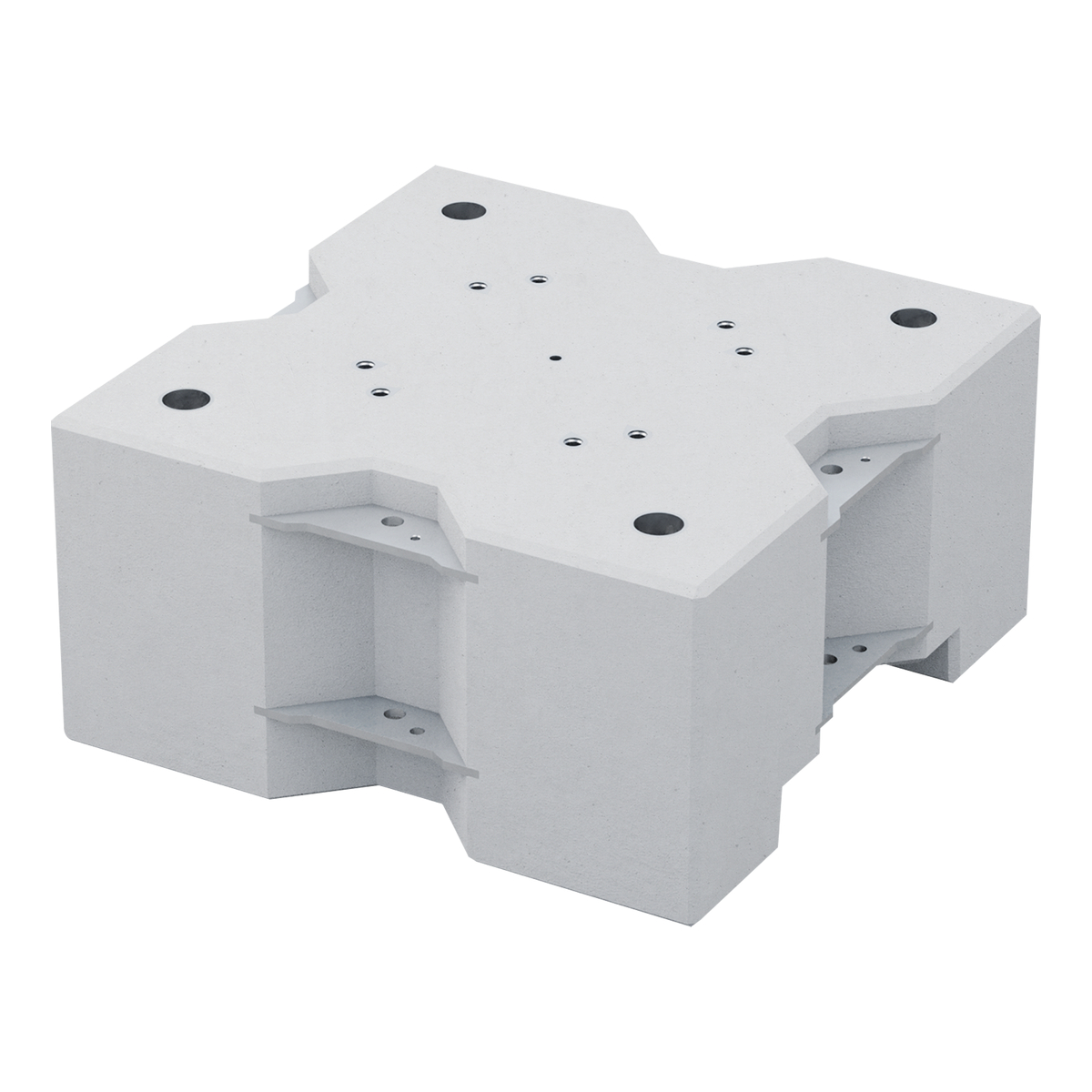 Milos Concrete Ballast Base ballastgewicht 500 kg – 800 x 800 x 400 mm Milos Concrete Ballast Base ballastgewicht 500 kg – 800 x 800 x 400 mm