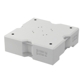 Milos Concrete Ballast Base ballastgewicht 1250 kg – stapelbaar, 1200×1200×400 mm