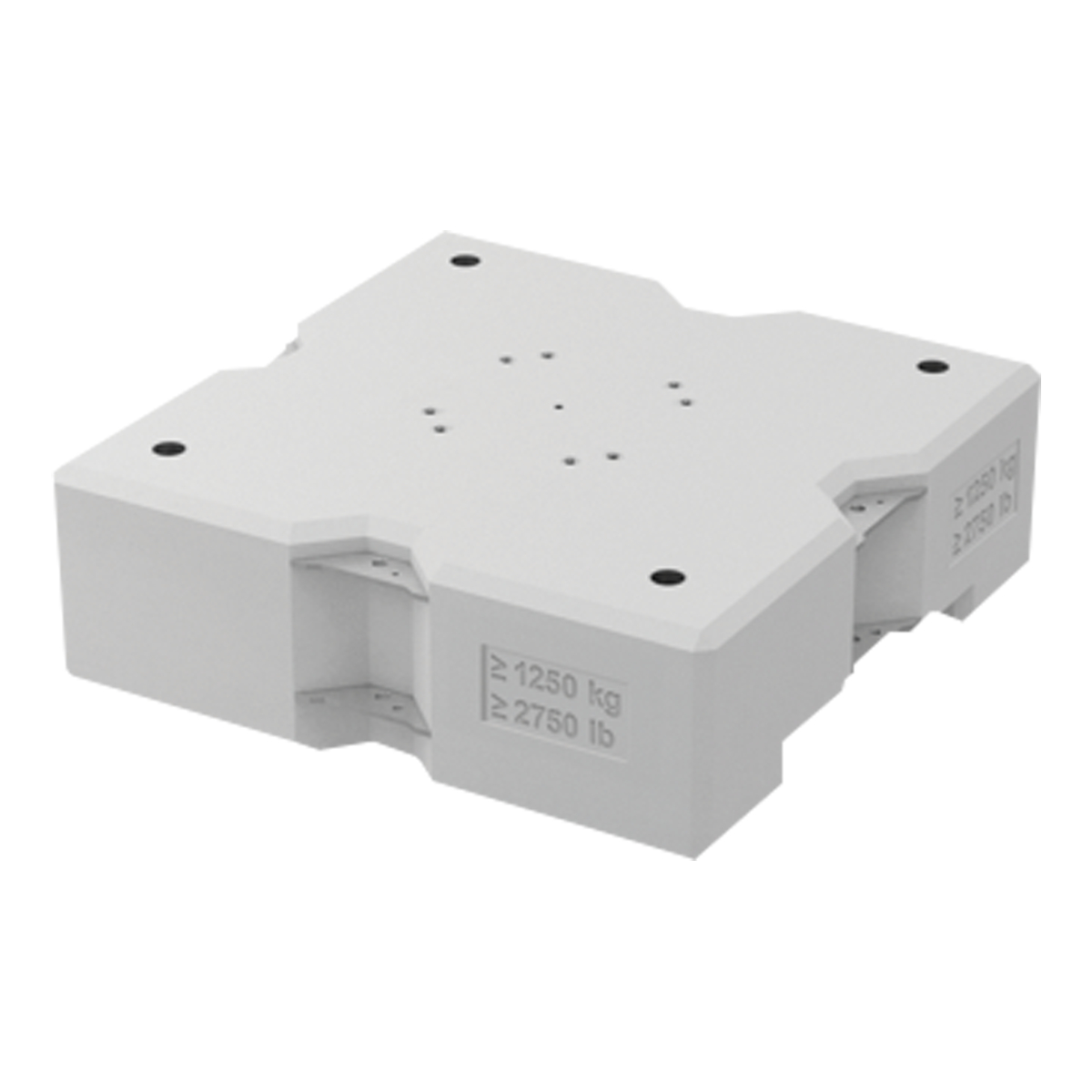 Milos Concrete Ballast Base ballastgewicht 1250 kg – stapelbaar, 1200×1200×400 mm Milos Concrete Ballast Base ballastgewicht 1250 kg – stapelbaar, 1200×1200×400 mm