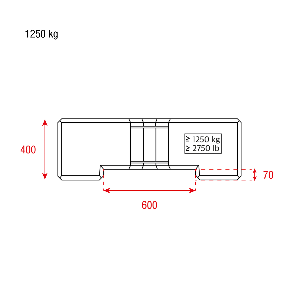 Milos Concrete Ballast Base ballastgewicht 1250 kg – stapelbaar, 1200×1200×400 mm Milos Concrete Ballast Base ballastgewicht 1250 kg – stapelbaar, 1200×1200×400 mm