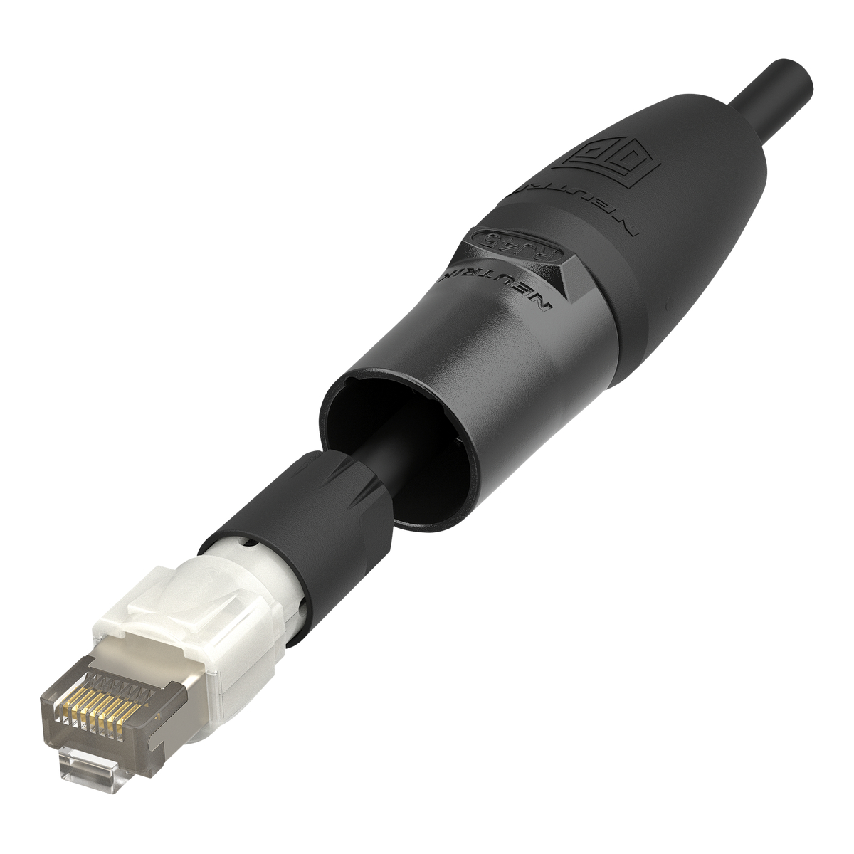 Neutrik ® Ethercon B Top kabelconnectorbehuizing, zwart Neutrik ® Ethercon B Top kabelconnectorbehuizing, zwart
