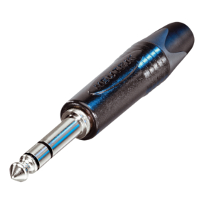 Neutrik jack Plug 6,3 mm Stereo – Zwarte behuizing