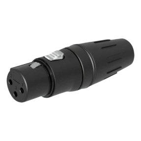 Seetronic XLR 3P Connector – 3‑polig XLR female kabelconnector, zwart, verguld Seetronic XLR 3P Connector – 3‑polig XLR female kabelconnector, zwart, verguld