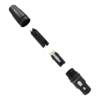 Seetronic XLR 3P Connector – 3‑polig XLR female kabelconnector, zwart, verguld