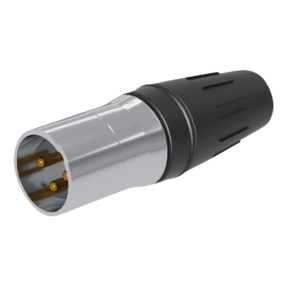 Seetronic XLR 3P Connector – 3‑polig XLR male stekker, vergulde contacten, roestvrij staal Seetronic XLR 3P Connector – 3‑polig XLR male stekker, vergulde contacten, roestvrij staal
