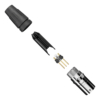 Seetronic XLR 3P Connector – 3‑polig XLR male stekker, vergulde contacten, roestvrij staal