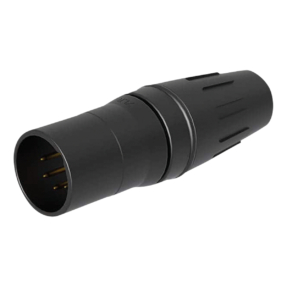 Seetronic XLR 5P Connector 5-polig male – XLR-kabelplug met vergulde contacten, zwart Seetronic XLR 5P Connector 5-polig male – XLR-kabelplug met vergulde contacten, zwart