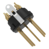 Seetronic XLR 5P Connector 5-polig male – XLR-kabelplug met vergulde contacten, zwart