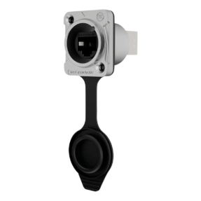 Seetronic RJ45 SE8FD05-01 RJ45 chassisconnector met metalen flens, CAT5e Seetronic RJ45 SE8FD05-01 RJ45 chassisconnector met metalen flens, CAT5e