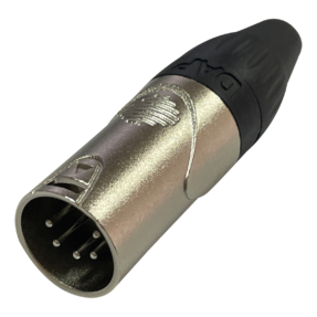 DAP XLR 5P X-type male – compacte 5‑polig XLR plug met zwarte einddop DAP XLR 5P X-type male – compacte 5‑polig XLR plug met zwarte einddop