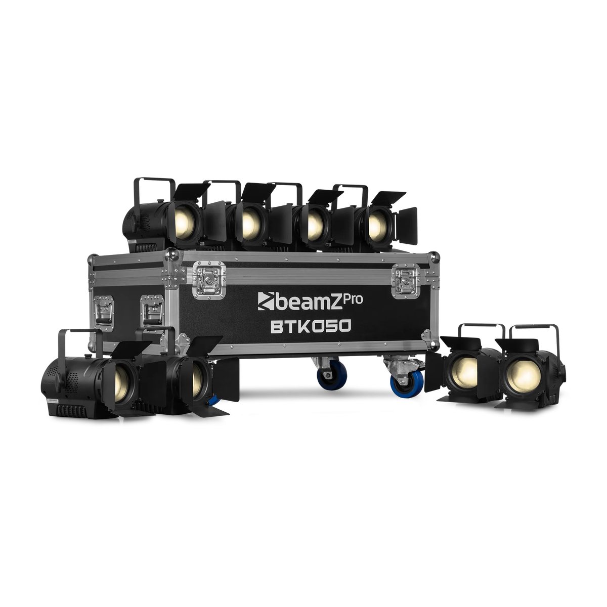 BeamZ Professional FCBTK050 Flightcase voor 8x BTK050 fresnel spots BeamZ Professional FCBTK050 Flightcase voor 8x BTK050 fresnel spots