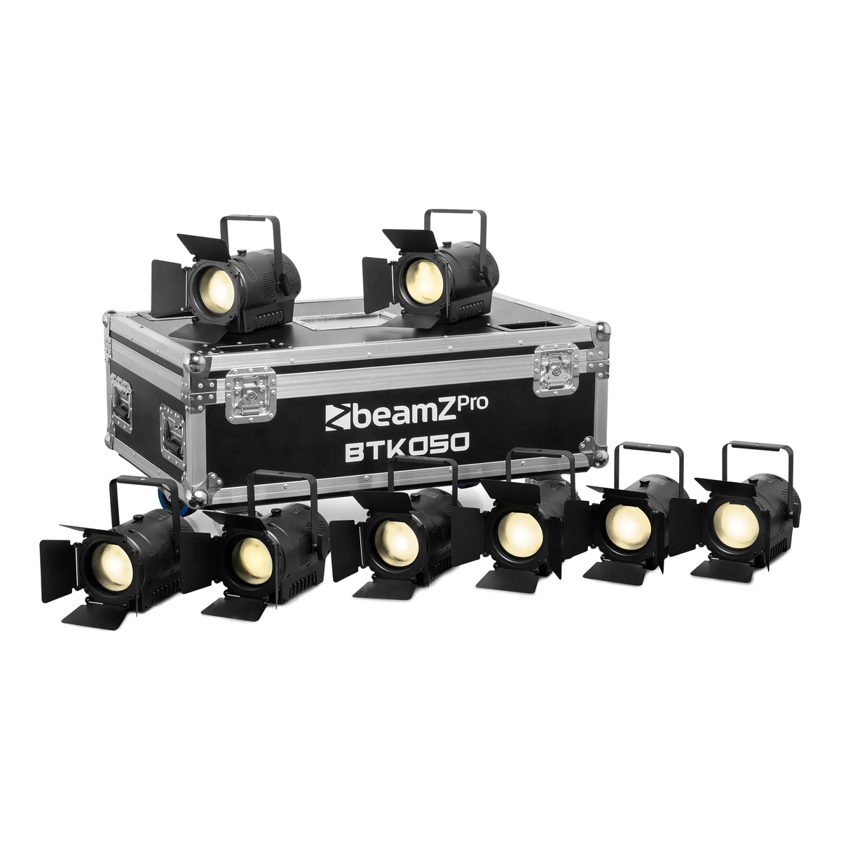 BeamZ Professional FCBTK050 Flightcase voor 8x BTK050 fresnel spots BeamZ Professional FCBTK050 Flightcase voor 8x BTK050 fresnel spots