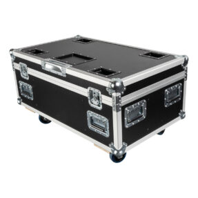 Infinity flightcase voor 8x Raccoon Junior P7/4, 9 mm multiplex, zwenkwielen met rem Infinity flightcase voor 8x Raccoon Junior P7/4, 9 mm multiplex, zwenkwielen met rem