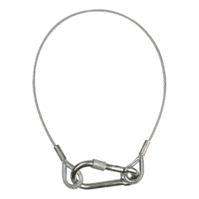 Showgear safety veiligheidskabel Ø 4mm 60cm Showgear safety veiligheidskabel Ø 4mm 60cm