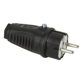 Pce 0511‑S rubber Schuko connector 230 V met randaarde, IP44, 16 A